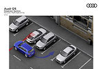 車頭朝前直接將車開出停車位對行人來說更安全，對駕駛者來說更容易。(Audi)
