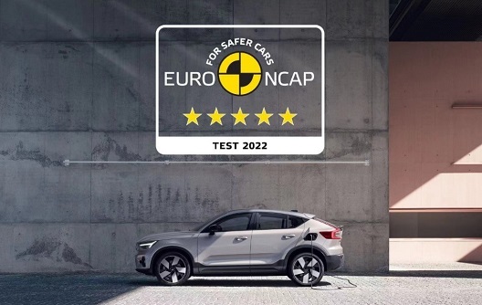 纯电沃尔沃C40获Euro NCAP安全测试五星评级