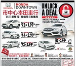多倫多市中心本田車行 特惠再臨 2016款Honda Fit DX 零保證金零首付 